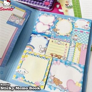 Blue Sanrio Cinnamoroll Sticky Memo Book - Blue